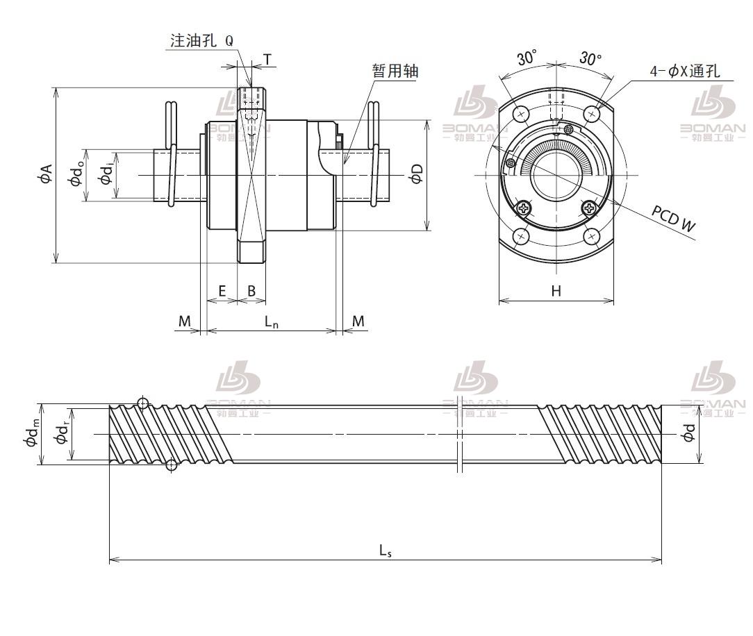 RNFCL2525A6S-RNFCL滚珠丝杠现货