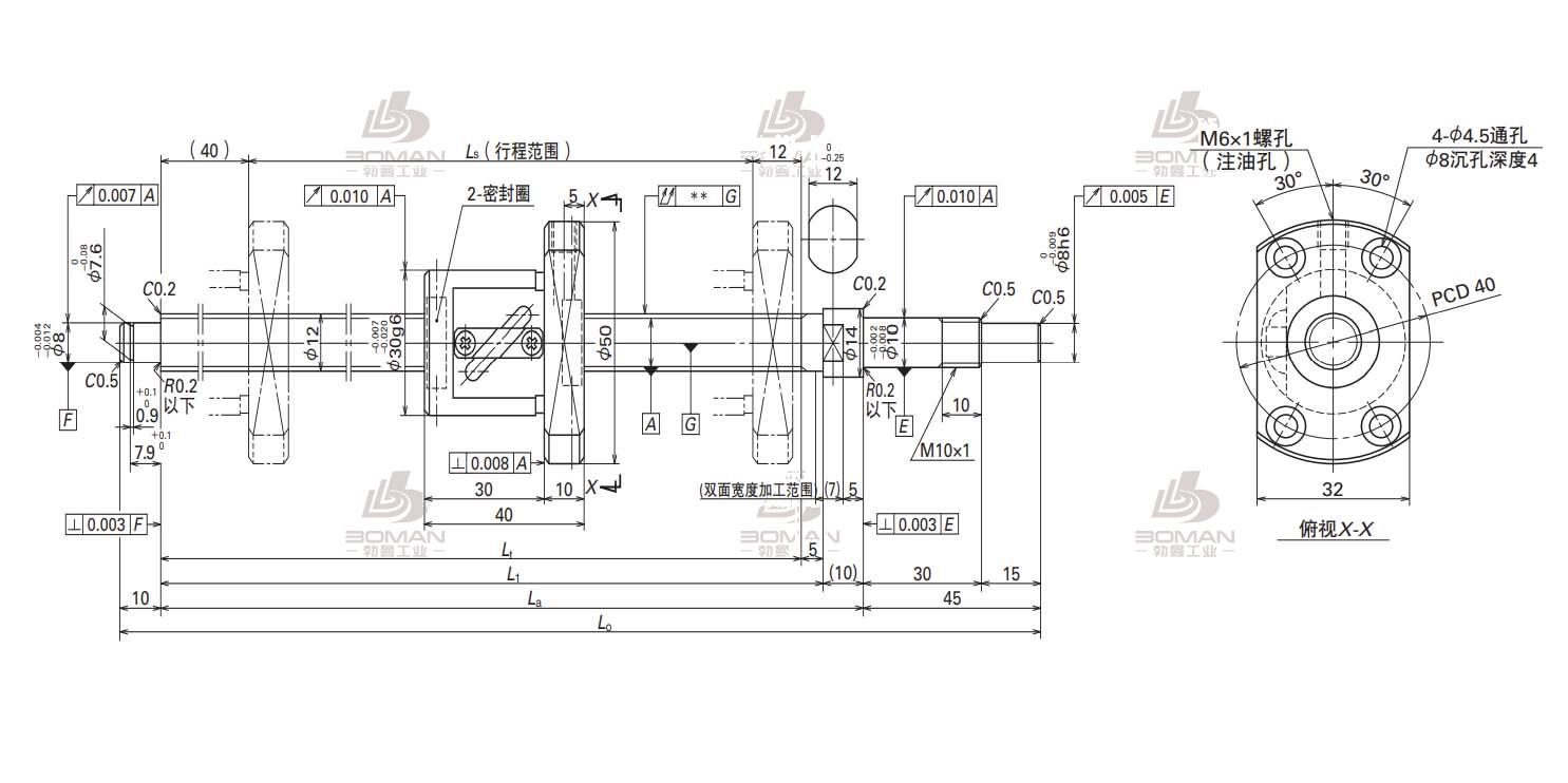 W1202KA-3P-C3Z5-KA不锈钢丝杠