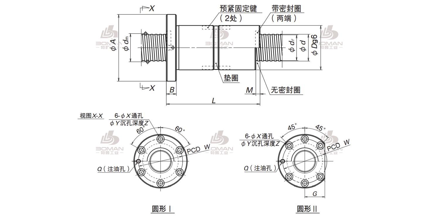 NSK DFD10010-6-1210-1360LC3-NSK DFD滚珠丝杠