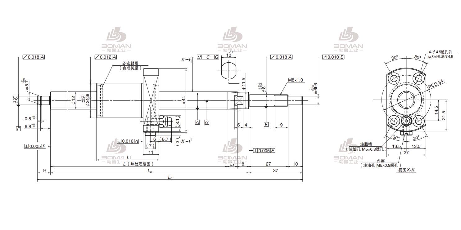 PSS1210N1D0321(L=170)-FSS滚珠丝杠