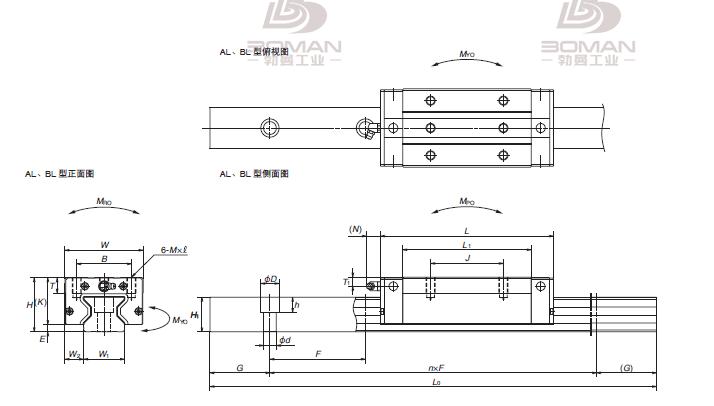 NSK RA451035BLC2B01P63-NSK滚柱导轨