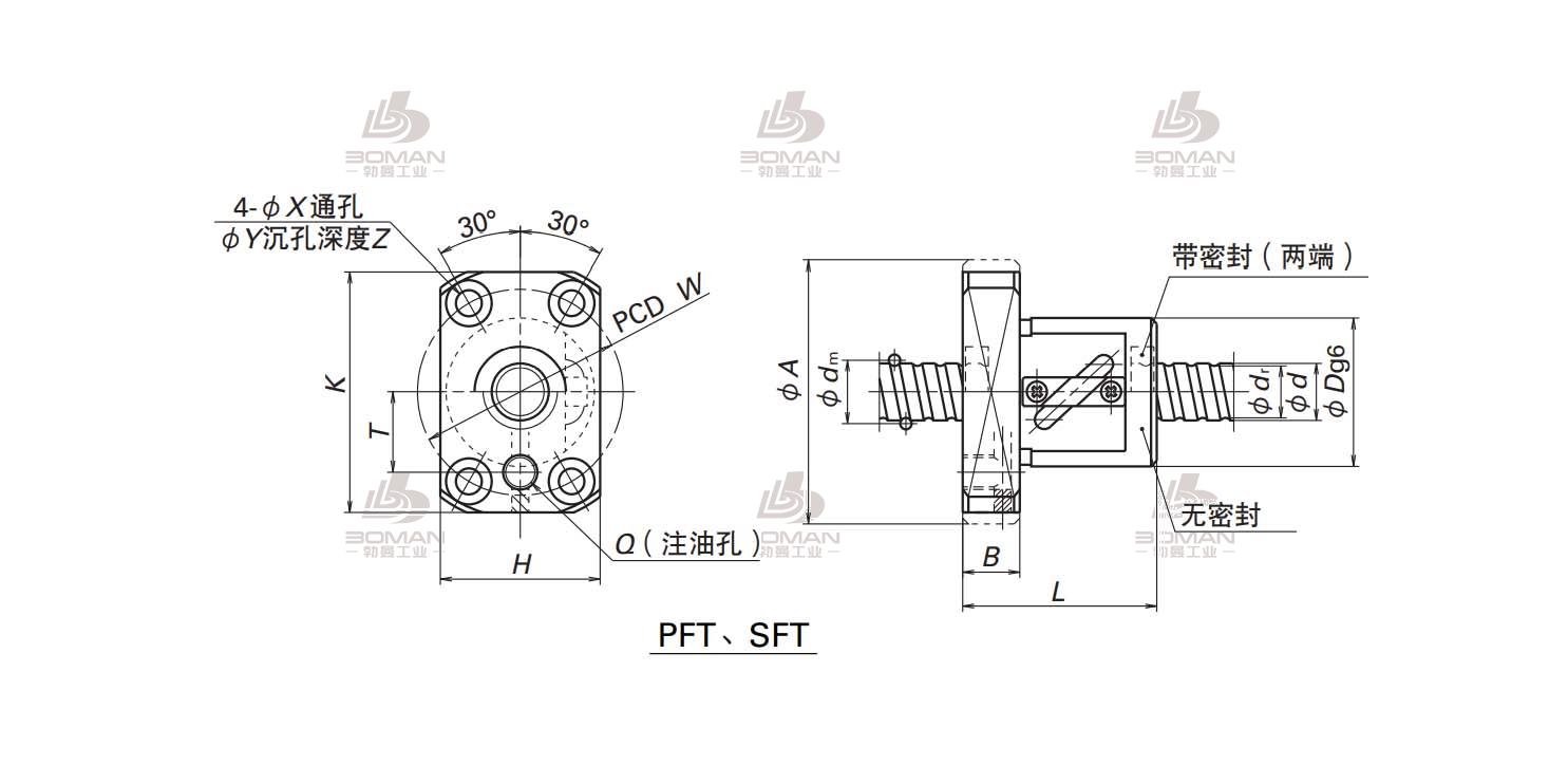 SFT1604-3-LDFT滚珠丝杠