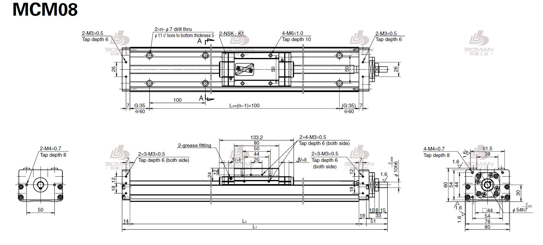 MCM100100H20K00-MCM直线模组