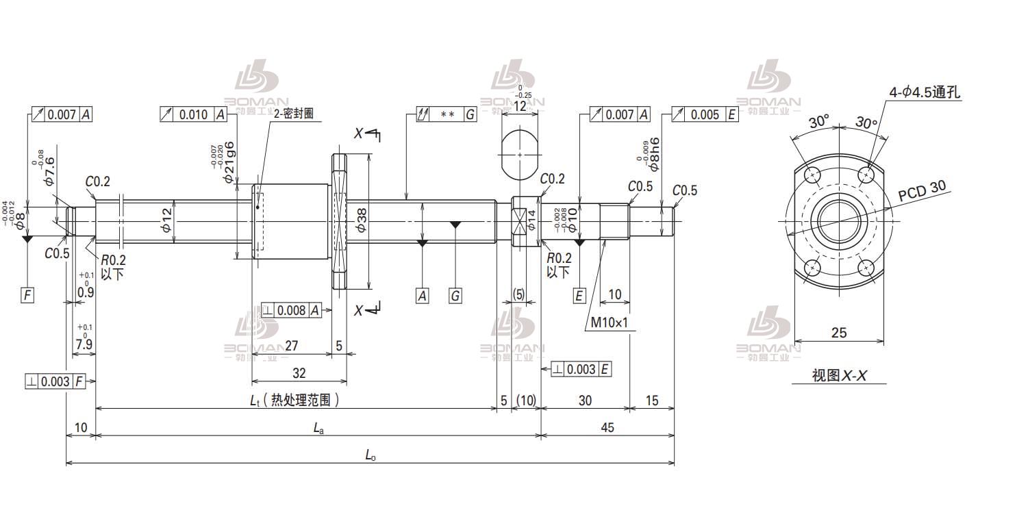 W1201MA-5PY-C3Z2.5-SA标准滚珠丝杠