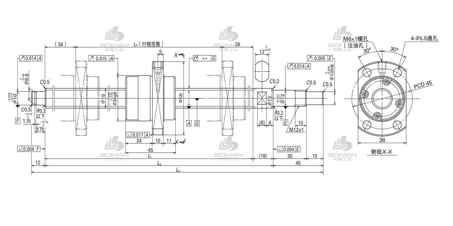 W1504KA-7PG-C5Z20-KA标准库存品丝杠