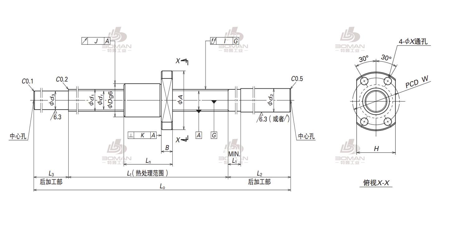 W0801MS-1Y-C3T1-NSK FS滚珠丝杠