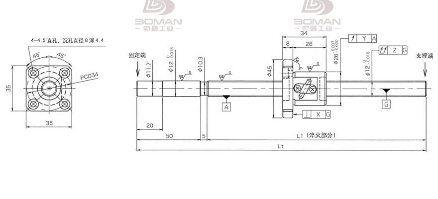 KURODA GG122FDS-AAPR-0400A 日本黑田丝杆苏州