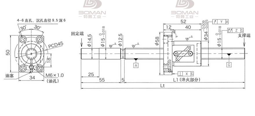 KURODA GG1510AS-BALR-0600A hcnc黑田精工丝杆代理