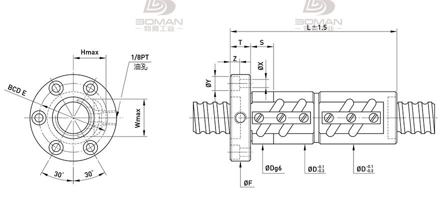 HIWIN上银 FDV 上银20轴径丝杆选型