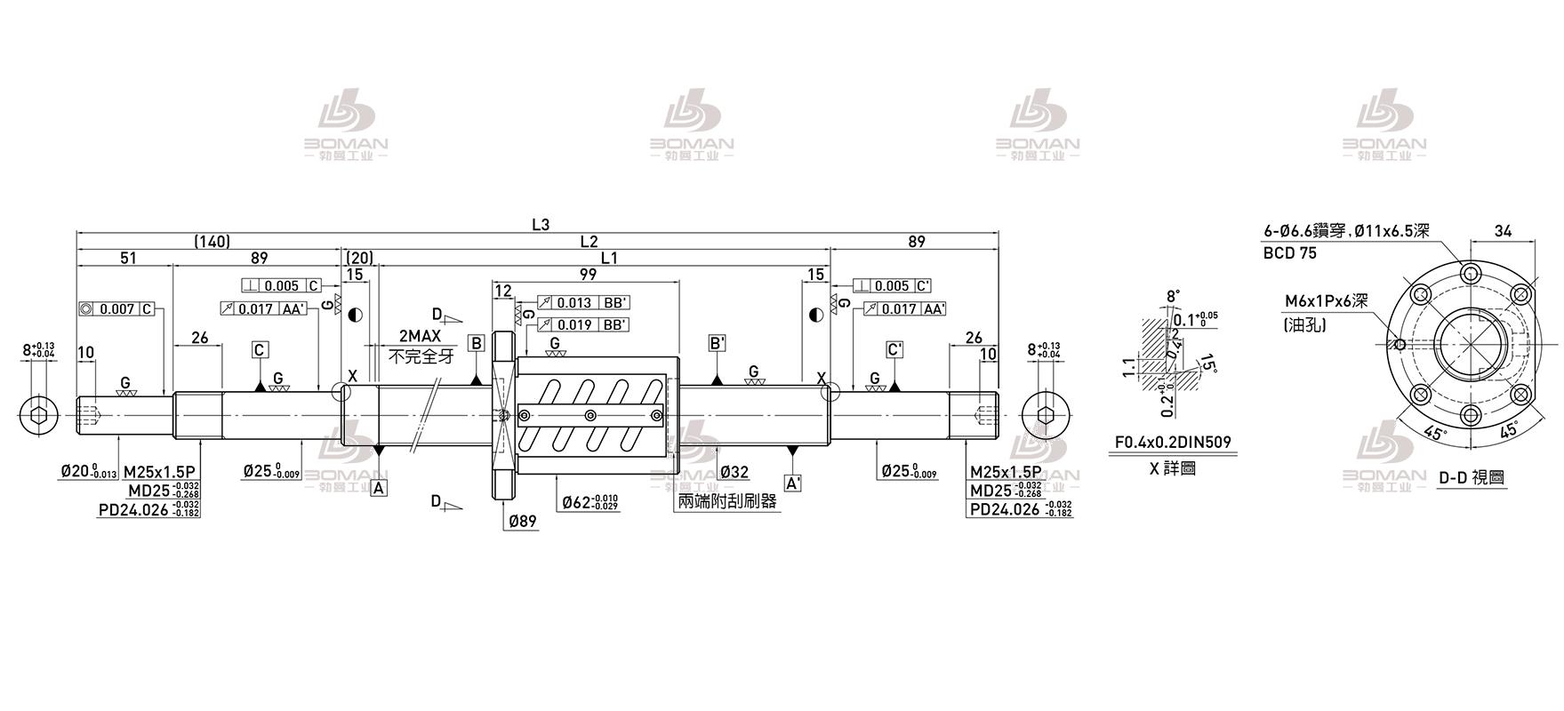 HIWIN上银 R32-6B2-FSW-565-715-0.018 上银滚珠丝杆选型介绍视频