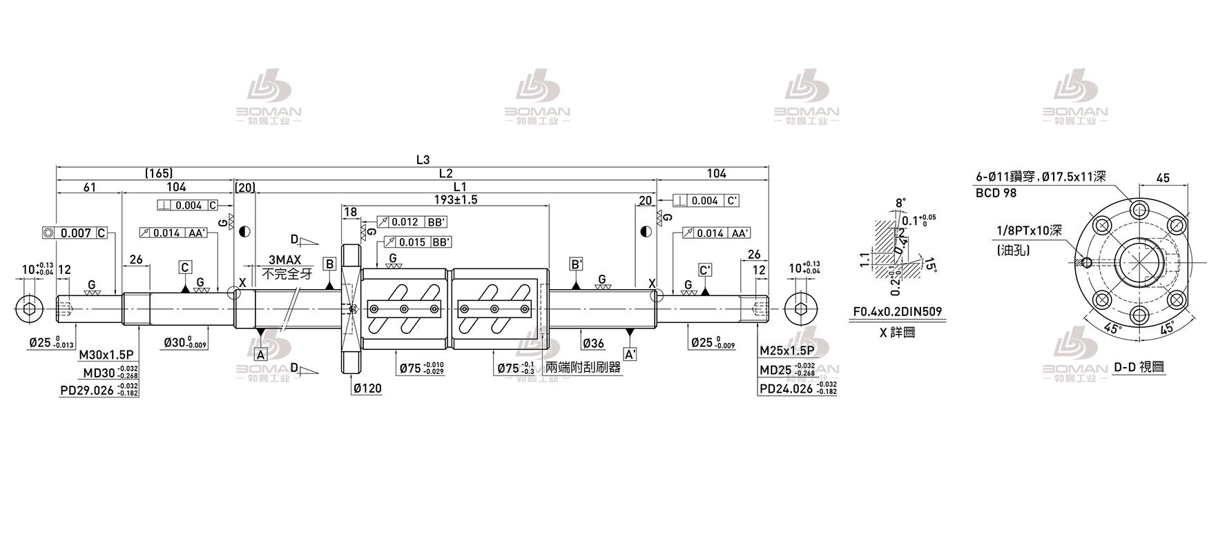 HIWIN上银 R36-10B2-FDW-980-1269-0.018 上银导轨丝杆大陆有产吗