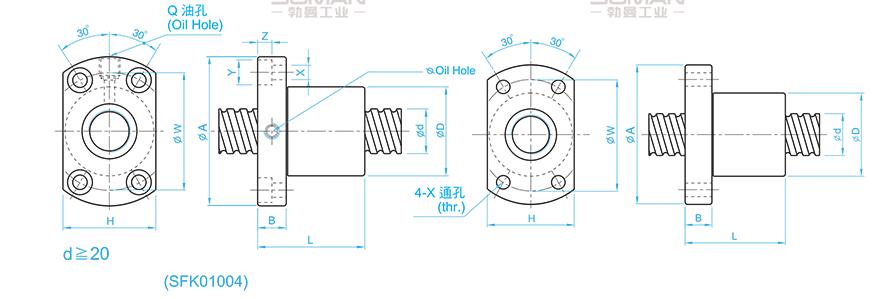 TBI SFK0082.5 tbi丝杆轴承型号