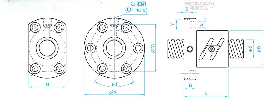 TBI SFT02510-2.5 滚珠丝杆tbi