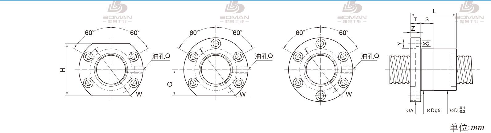 PMI FSIC8012-6 pmi滚珠丝杠间隙调整图