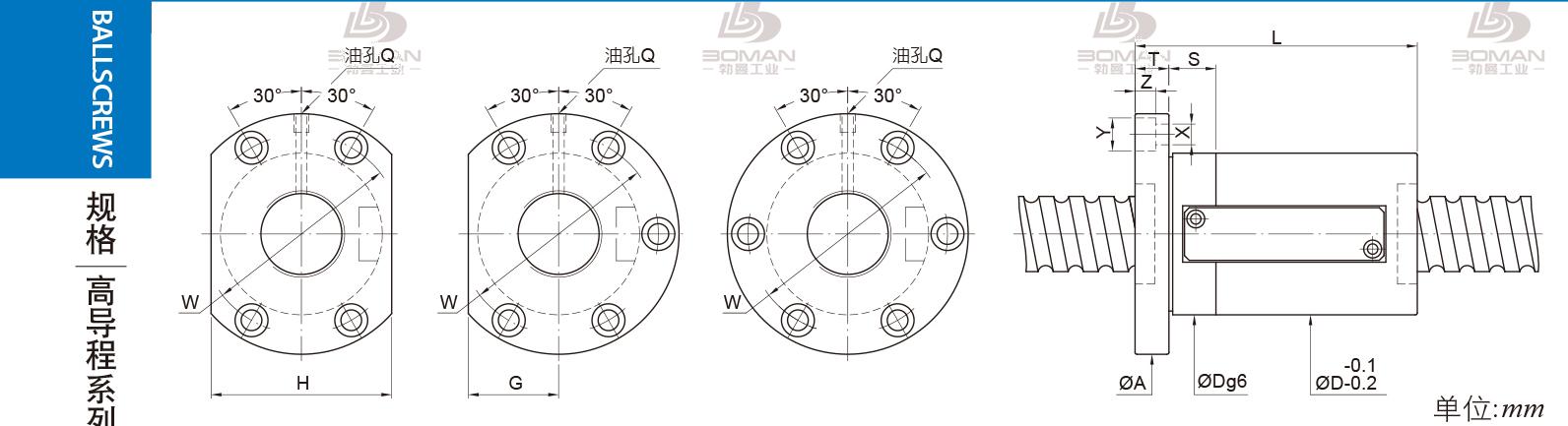 PMI FSWE3610-3.5 pmi左旋丝杆