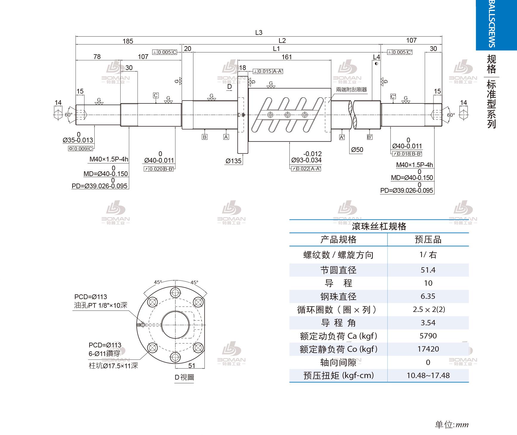 PMI 1R50-10B2-1FOWC-1180-1492-0.018 pmi公司滚珠丝杆