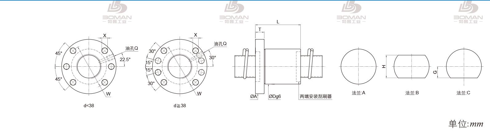 PMI FSDN1516V-3.0P pmi丝杆滑块