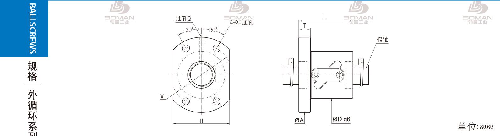 PMI FSWW2805B-2.5P pmi滚珠丝杠厂家