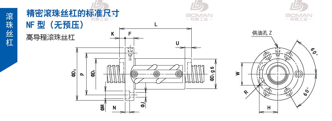 TSUBAKI 16NFJ5 tsubaki数控滚珠丝杆型号