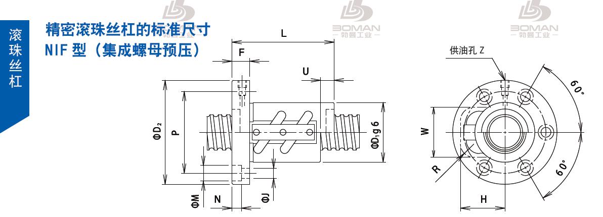 TSUBAKI 32NIFO5 tsubaki数控滚珠丝杆规格