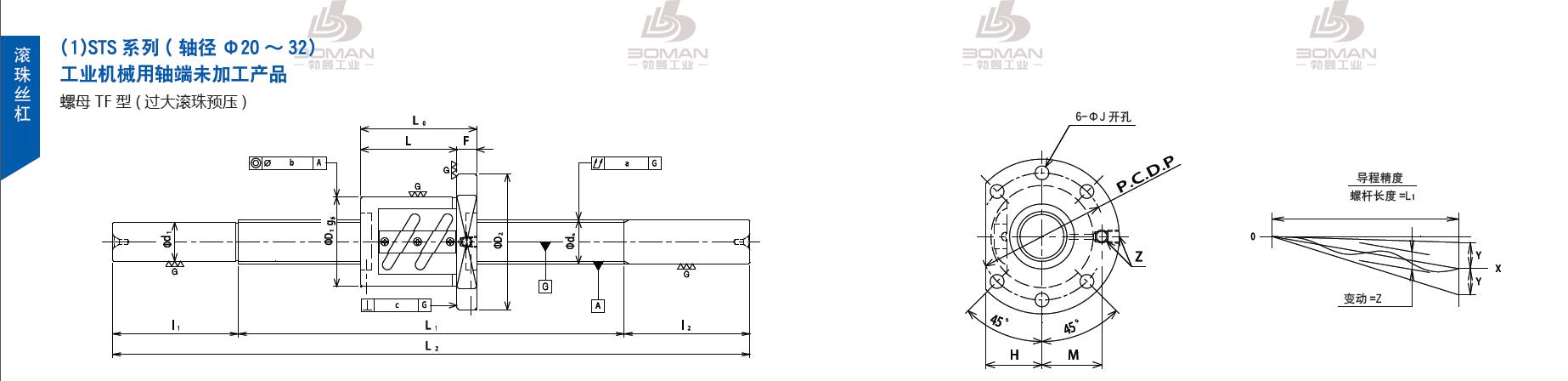 TSUBAKI STS2505-500C5-B tsubaki 丝杠