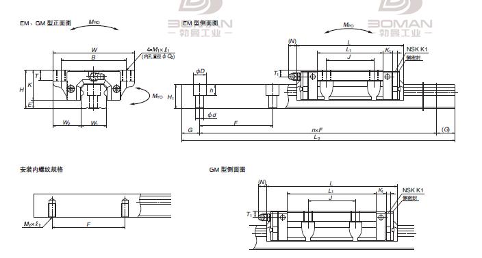 NSK VH15EM-VH-EM滑块