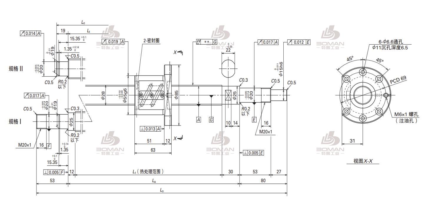 NSK W2809SA-3P-C5Z6-FA标准滚珠丝杠