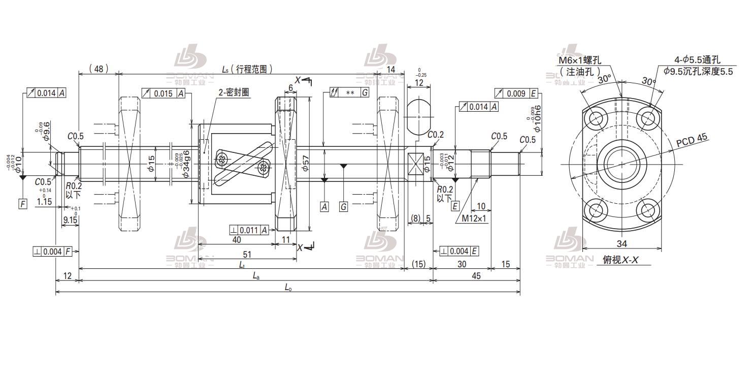 NSK W1504KA-3P-C5Z10-KA不锈钢丝杠